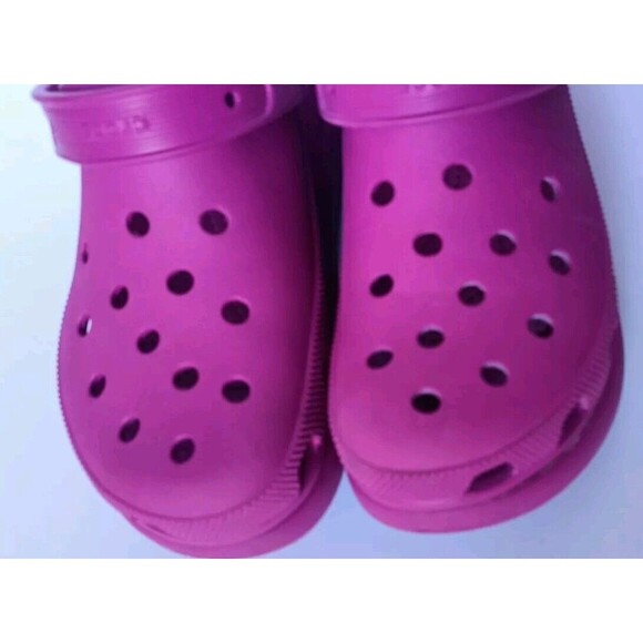Crocs Platform Crush Iconic Comfort Clog Shoes Size 8 Men's 10 Women Pink - Picture 7 of 8